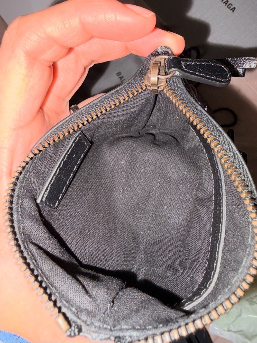 Balenciaga Le City Zipped Pouch Charm - Picture 4 of 5